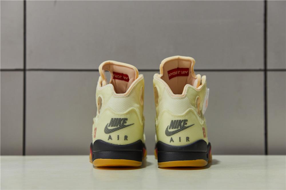 PK God Air Jordan 5 Retro X off white Sail retail materials ready to ship